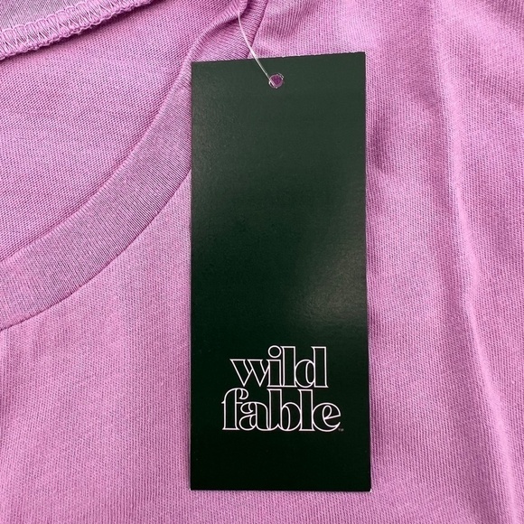 NWT Wild Fable Purple Crop Long Sleeve T-Shirt Size M Women’s - Picture 7 of 7